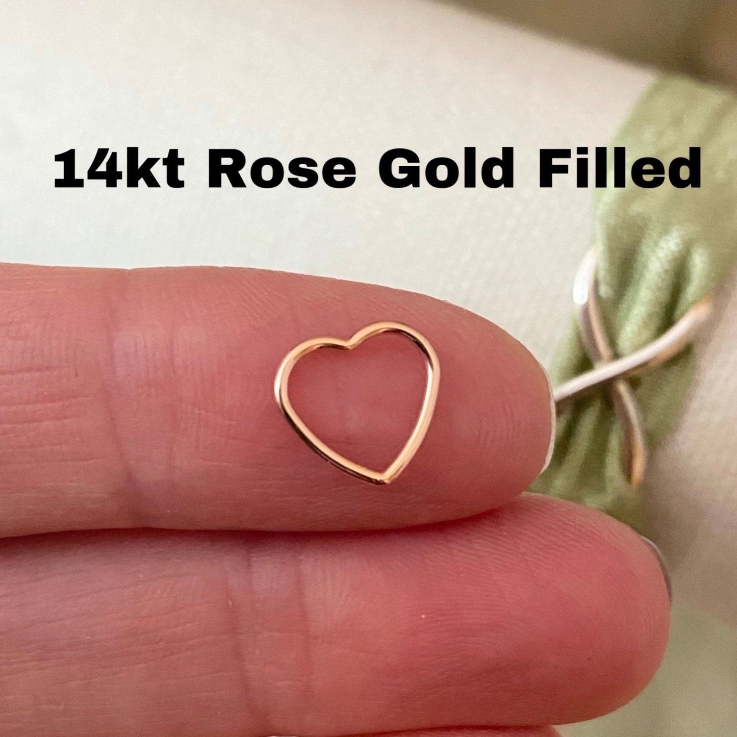 Heart Connectors 10mm - 5 Pack - F1