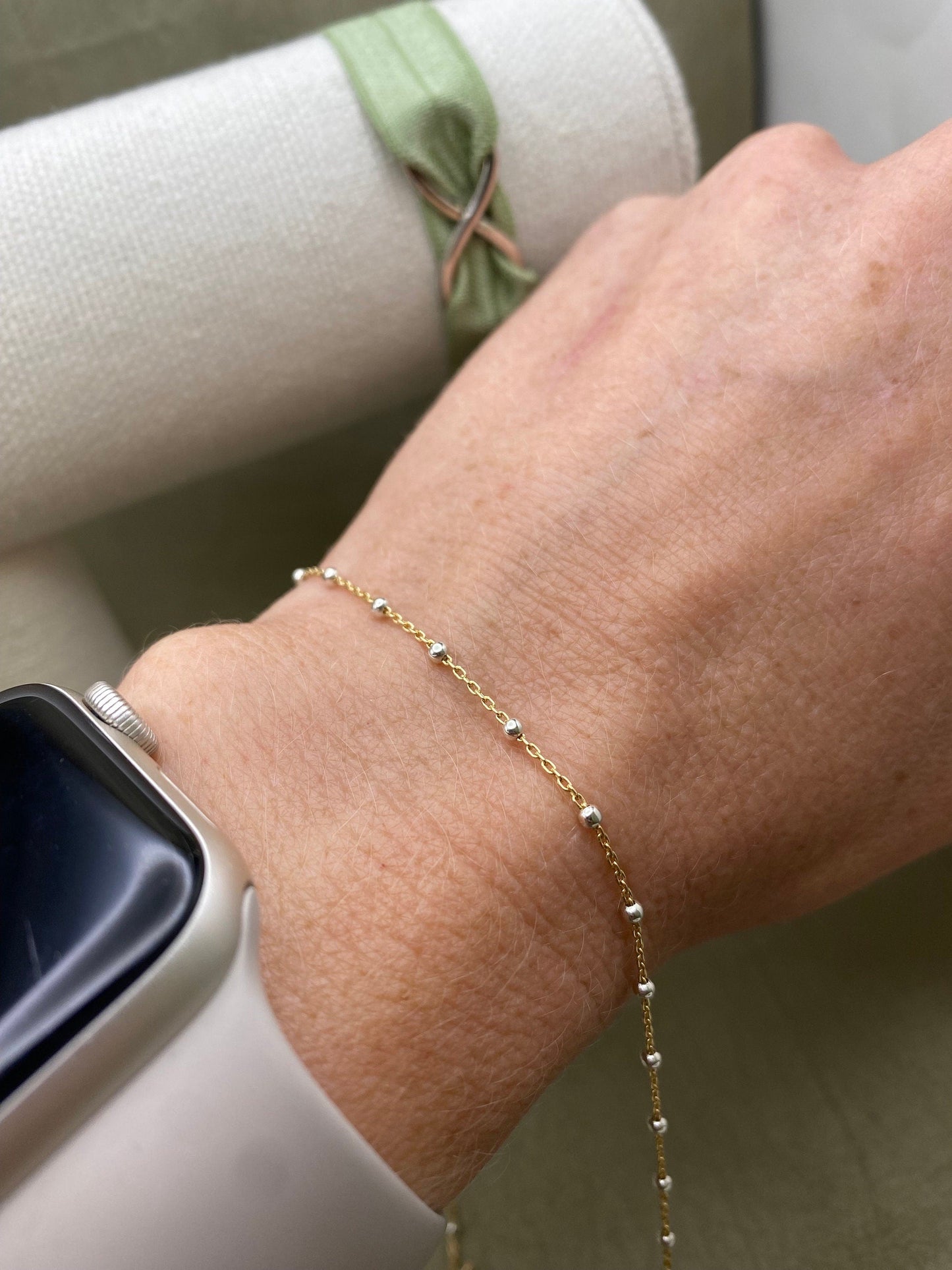 Smaller Mixed Metal 2mm Ball Cable - C20