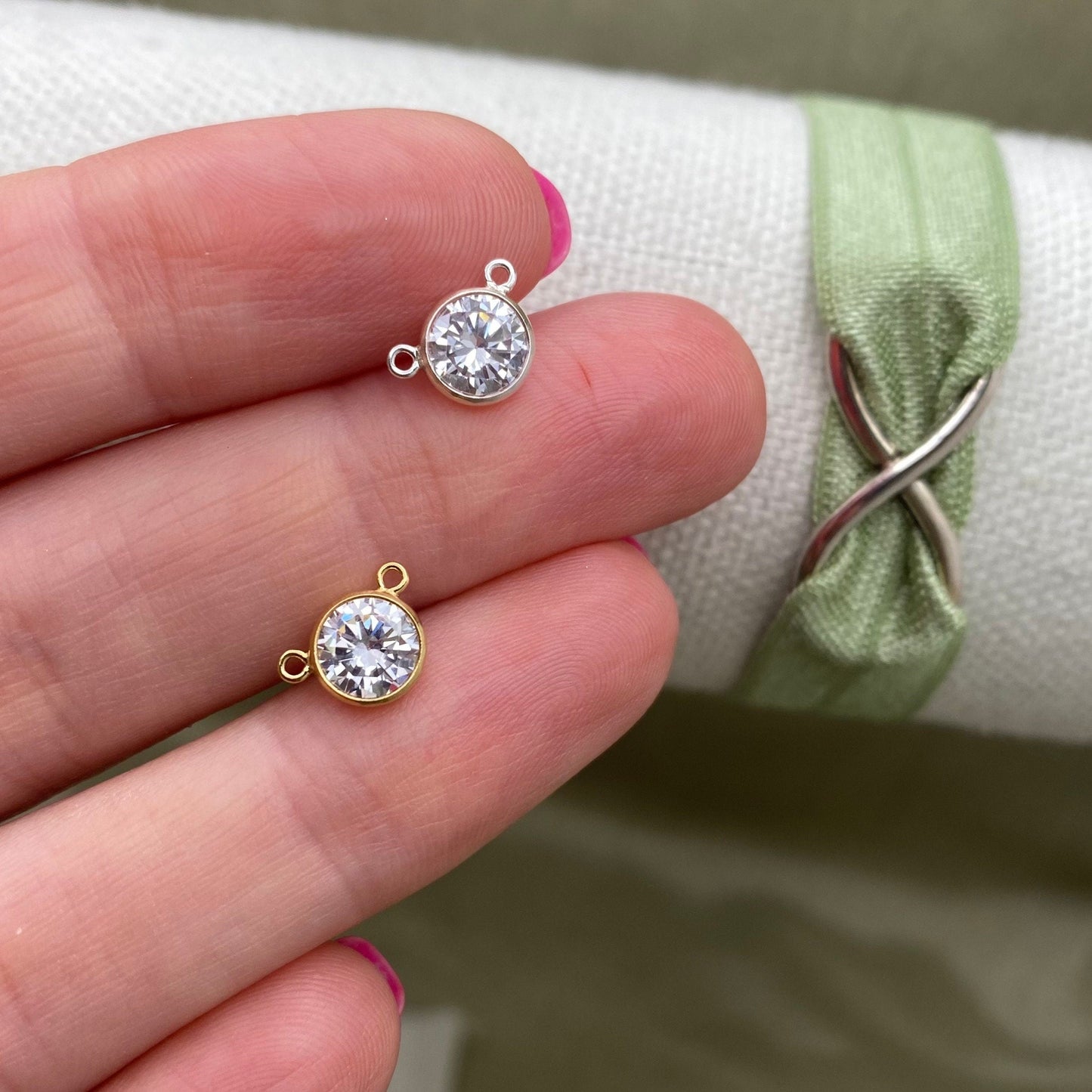 10 - 2 Clear Connectors 6mm - 2 Pack - B23