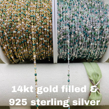 Glacier Enamel Chain - Dot Cable - E24