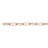 Chloe Permanent Jewelry Chain, Oval Cable Design, Flat Oval Links, Available in Gold Options and Silver