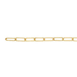 Chloe Permanent Jewelry Chain, Oval Cable Design, Flat Oval Links, Available in Gold Options and Silver
