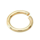Yellow Gold Jump Rings Ð 14K Solid Gold (10-Pack) or 14/20 Gold Filled (100-Pack)