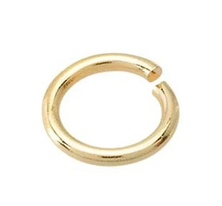 Yellow Gold Jump Rings Ð 14K Solid Gold (10-Pack) or 14/20 Gold Filled (100-Pack)
