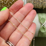 Mixed Metal Satellite Chain 1.35mm - C30
