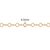 Clover Chain 3+1  - 4.3MM | 14K Gold Filled
