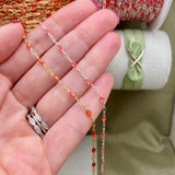 Coral Enamel Chain - Sunburst - E27