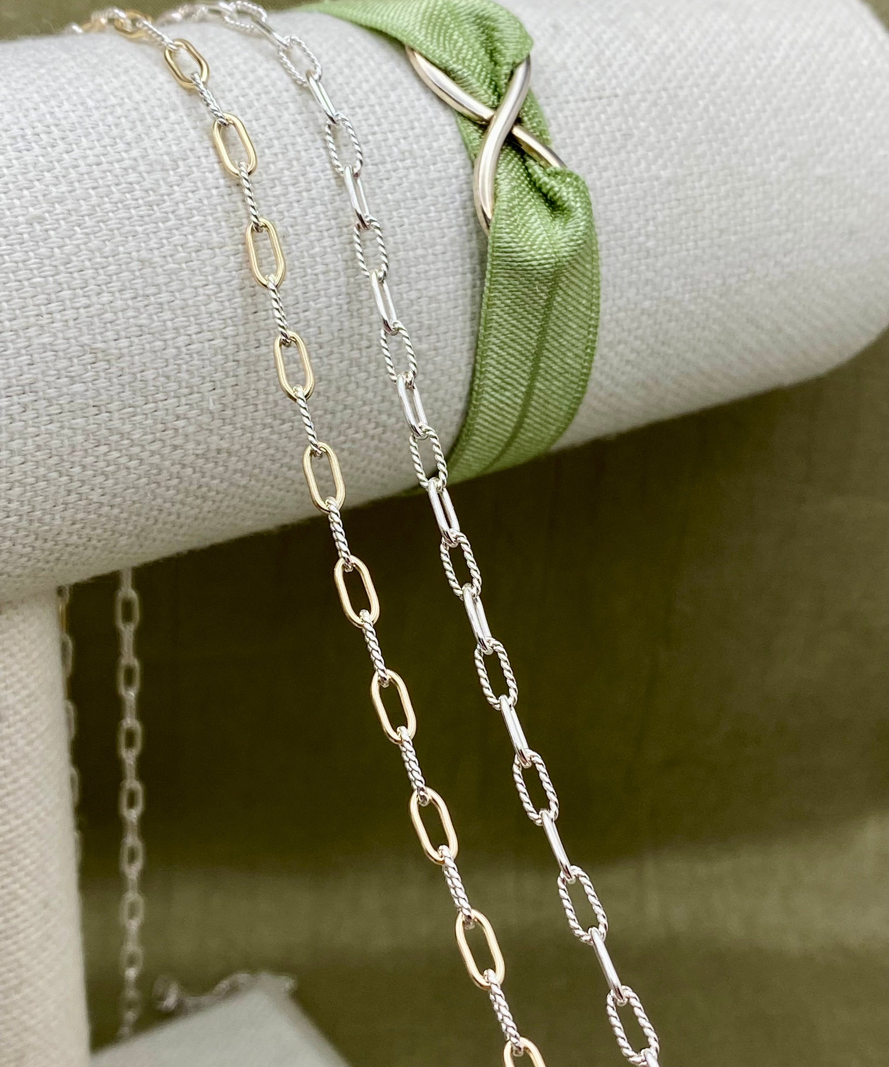 Smooth & Twist Paperclip Chain 3.15mm - C43