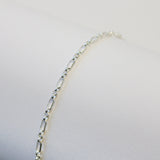 Beatrice Permanent Jewelry Chain, Rolo Design, Long and Short Links, Available in Sterling Silver
