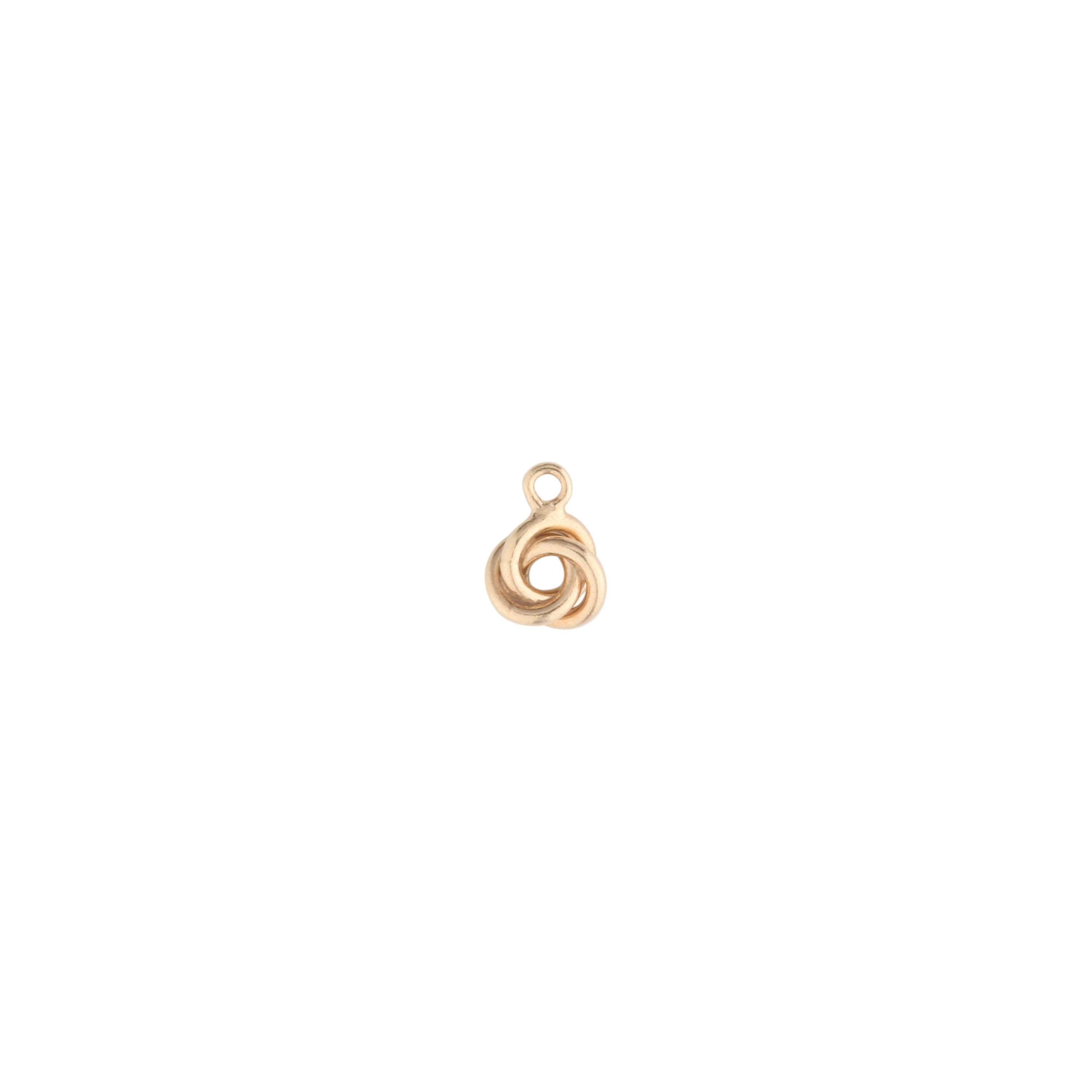 Gold-Filled 5mm Love Knot Charm, 14/20 Yellow For Permanent Jewelry Charms