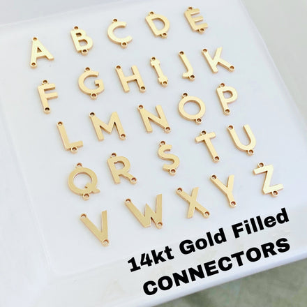 Vertical Letter Connectors - 14kt Gold Filled - L37G