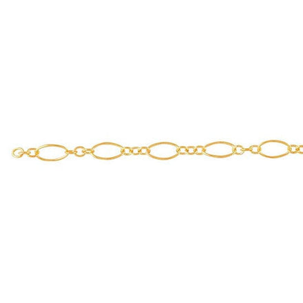 Aspen Permanent Jewelry Chain, Oval Design, Long and Small Links, Available in Gold Filled and Silver