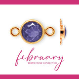 Birthstone Connectors | 4mm | 14K Gold Filled Yellow