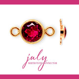 Birthstone Connectors | 4mm | 14K Gold Filled Yellow