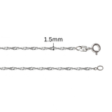Singapore Chain - 1.5MM | Sterling Silver