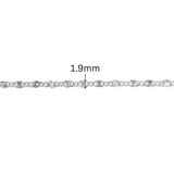 Starburst Curb Chain - 1.9MM | Sterling Silver