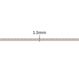 Double Curb Chain - 1.5MM | Sterling Silver