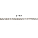 Diamond Cut Clip Chain - 1.8MM | Sterling Silver