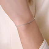 Diamond Cut Double Rhombus Chain - 2.4MM | Sterling Silver