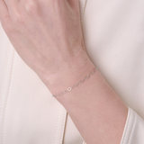 Hammered Rhombus Chain - 3.1MM | Sterling Silver