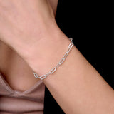Diamond Cut Paper Clip Chain - 4MM | Sterling Silver