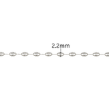Diamond Cut Pyramid Chain - 2.2MM | Sterling Silver