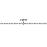 Double Gamella Chain - 2.6MM | Sterling Silver