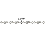 Double Oval Cable Chain - 3.1MM | Sterling Silver