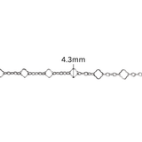 5+1 Clover Chain - 4.3MM | Sterling Silver