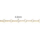 5+1 Clover Chain - 4.3MM | 14K Gold Filled