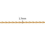 Loose Rope Chain - 1.7MM | 14K Gold Filled