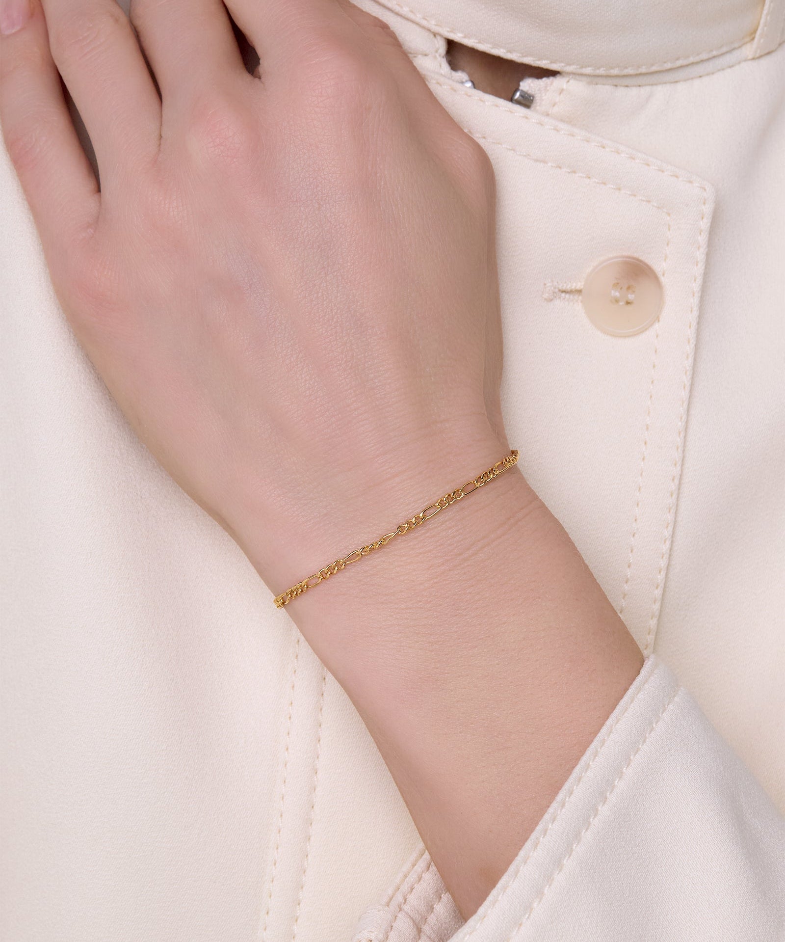 Flat Figaro Chain - 2.2MM | 14K Gold Filled