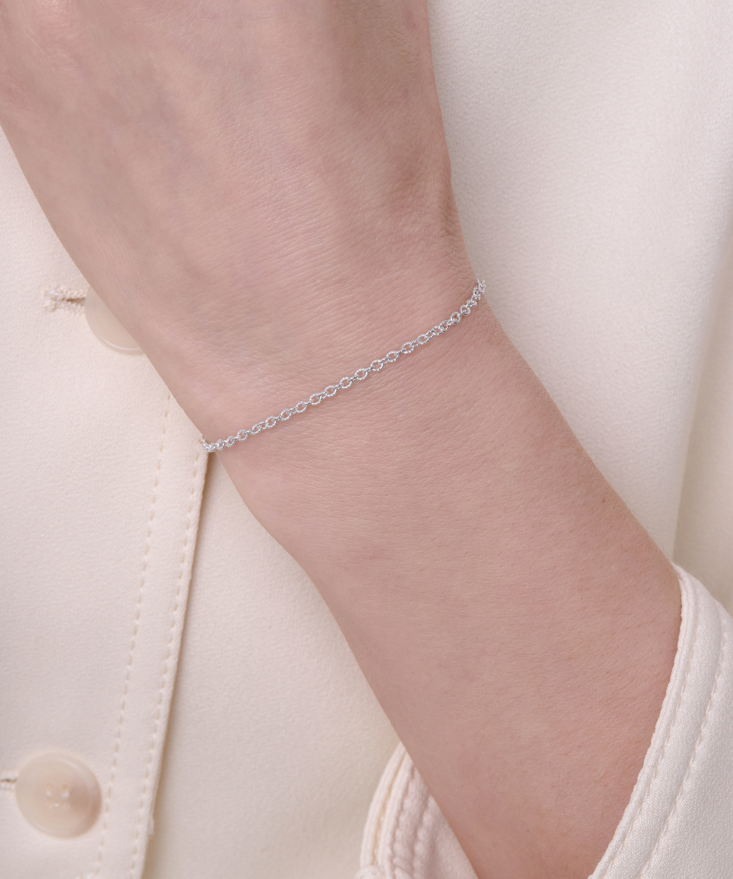 Textured Cable Chain - 2.2MM | Sterling Silver