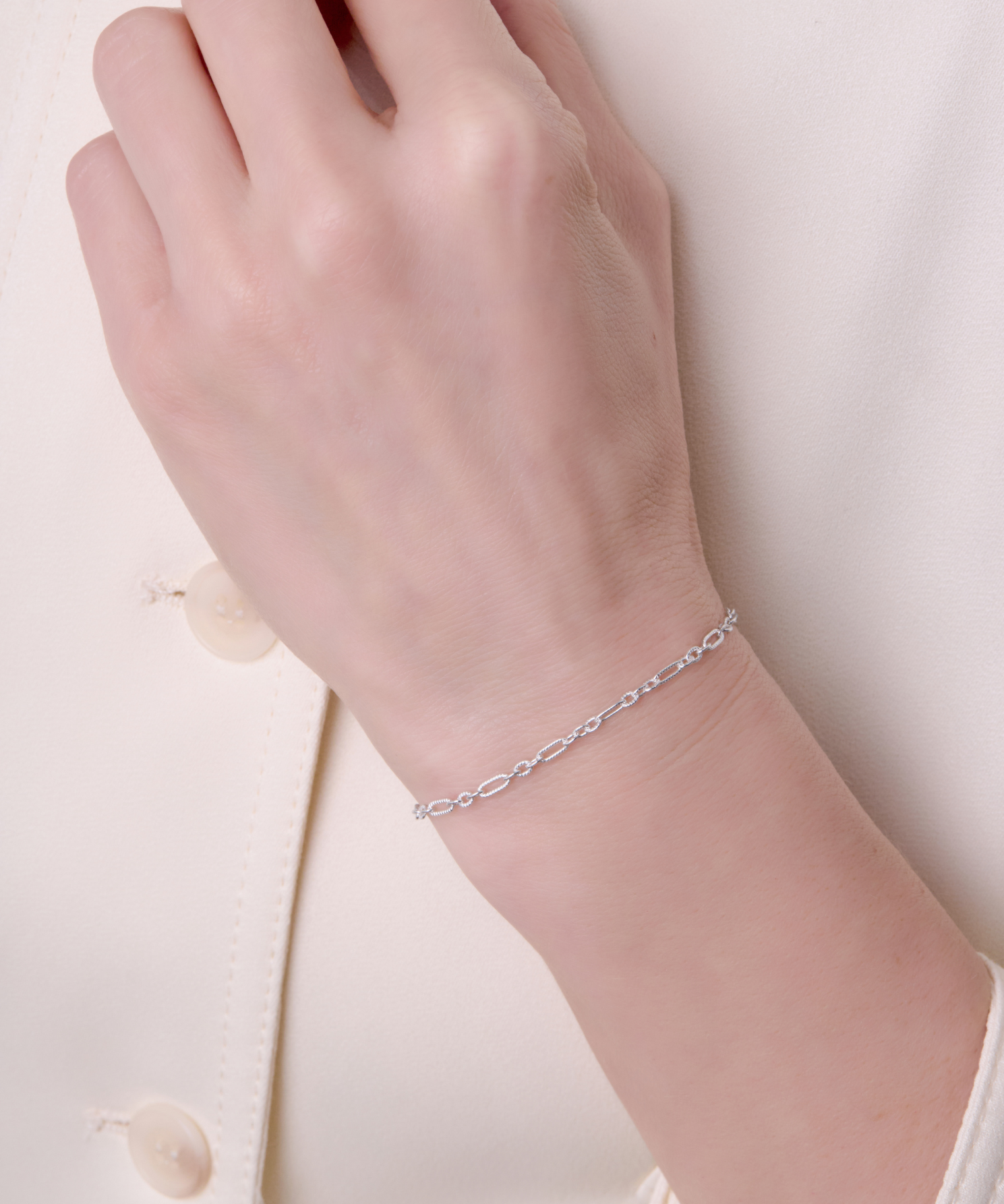 Twisted Figaro Rolo Chain - 2.4MM | Sterling Silver
