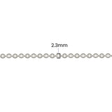 Diamond Cut Cable Chain — 2.3MM | Sterling Silver