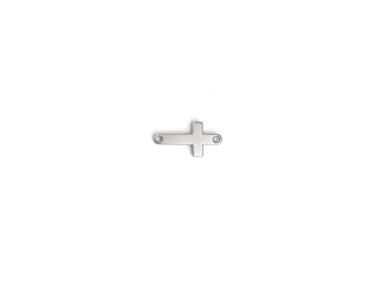 Cross Connector - 12.2MM x 6.2MM | Sterling Silver