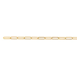 Chloe Permanent Jewelry Chain, Oval Cable Design, Flat Oval Links, Available in Gold Options and Silver