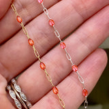 Coral Enamel Chain - Sunburst - E27
