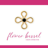 Birthstone Flower Connectors | 10mm | 14K Gold Filled Yellow