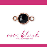 Birthstone Connectors | 4mm | 14K Gold Filled Rose