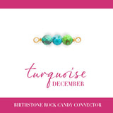 Birthstone Rock Candy Connectors | 14mm | 14K Gold Filled Yellow