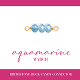 Birthstone Rock Candy Connectors | 14mm | 14K Gold Filled Yellow