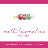 Birthstone Rock Candy Connectors | 14mm | 14K Gold Filled Yellow