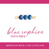 Birthstone Rock Candy Connectors | 14mm | 14K Gold Filled Yellow