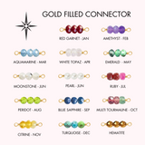 Birthstone Rock Candy Connectors | 14mm | 14K Gold Filled Yellow