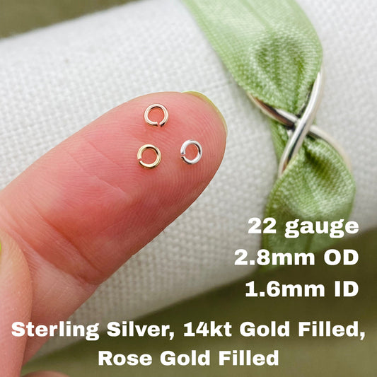 22 gauge 2.8mm Jumprings - J5