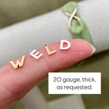 Letter CHARMS - Gold Filled - F40G
