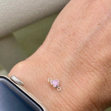 Luxe Heart Birthstone Connectors - Gold Filled - B39G - Luxe Colors