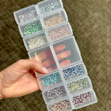 Luxe Heart Birthstone Connectors - Sterling Silver - B39S - Luxe Colors