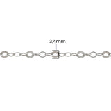 Starburst Cable Chain - 3.4MM | Sterling Silver